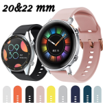 Pulso Silicona Huawei GT/GT2 42mm y 46mm en medida de 20mm y 22mm. Correa Intercambiable en Silicona para su reloj Smartwatch Huawei en 9 Colores diferentes.