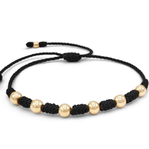 PULSERAS TEJIDAS CON ORO LAMINADO 18K